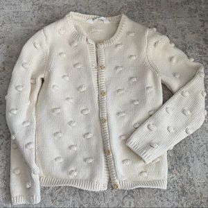 H&M - Cream Knit Sweater - size 6-8Y